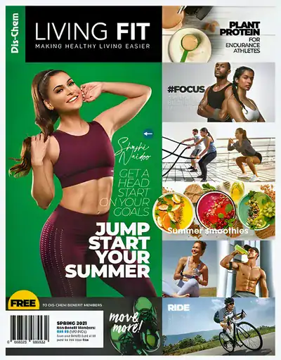Living Fit magazine cover